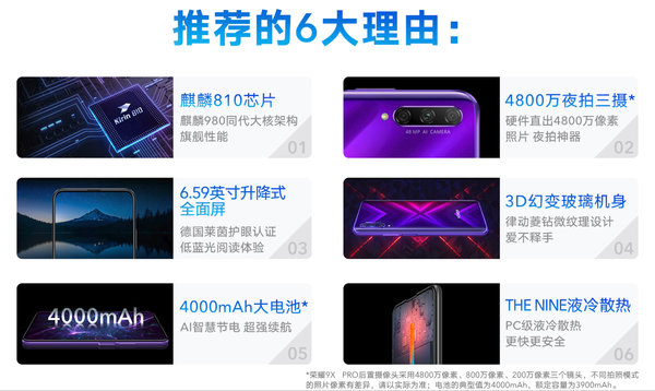 榮耀9X系列新配色明天發(fā)布 五光十色的白是什么白？